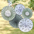 Botanical Baby Fan Decorations 5pk
