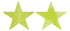 Glittered Foil Solid Star Cutouts 12cm 5pk
