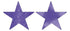 Glittered Foil Solid Star Cutouts 12cm 5pk