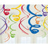 Plastic Swirl Decorations 56cm 12pk