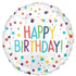 Confetti Birthday Foil Balloon 45cm Each