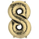 Numeral SuperShape Foil Balloon 86cm Each