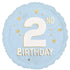 Little Mister 2nd Birthday Foil Balloon 45cm Each