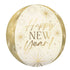 Golden Soiree New Year Orbz Balloon 38cm x 40cm Each