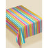 Multi Stripe Border Flannel-Backed Vinyl Oblong Tablecover 1.3m x 2.3m Each
