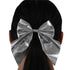 Team Spirit Silver Hair Bow