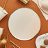 Ombre Metallic Gold & Peach Ombre NPC Paper Plates 22.5cm x 22.5cm 8pk