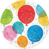 Confetti Balloons Luncheon NPC Plates 17cm 8pk
