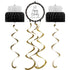 Golden Wishes Hanging Decorations 3pk