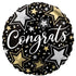 Congrats Stars Foil Balloon 45cm Each