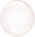 Crystal Clearz Orange Round Stretchy Balloon 50cm Each
