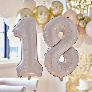 Balloon - Foil Gold Party 18 Milestone Balloons