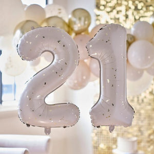 Balloon - Foil Gold Party 21 Milestone Balloons