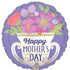 Happy Mother's Day Satin Trophy Foil Balloon 45cm Each