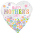 Satin Happy Mother's Day Daisy Chain Foil Balloon 45cm Each