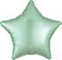 Satin Luxe Mint Green Star Foil Balloon 45cm Each