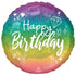 Sparkle Happy Birthday Holographic Foil Balloon 45cm Each