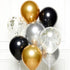 Black, Silver & Gold DIY Latex Balloon Kit