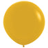 Fashion Mustard Latex Balloons 60cm 3pk