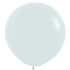 Fashion White Latex Balloons 60cm 10pk