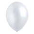 Metallic White Latex Balloons 30cm 200pk