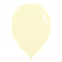 Pastel Matte Yellow Latex Balloons 30cm 50pk