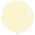 Pastel Matte Yellow Latex Balloons 60cm 10pk