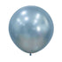 Silk Arctic Blue Latex Balloons 60cm 3pk
