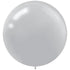Silver Latex Balloons 60cm 4pk