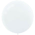 White Latex Balloons 60cm 4pk