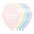 Happy Birthday Sweet Pastel Matte Assorted Latex Balloons 30cm 12pk