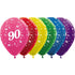 Age 90 Metallic Assorted Latex Balloons 30cm 25pk
