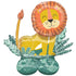 AirLoonz Get Wild Lion Foil Balloon 114cm Each