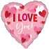 Happy Valentine's Day Playful Hearts Jumbo Foil Balloon 71cm Each