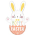 Hoppy Easter Bunny SuperShape Foil Balloon 58cm x 81cm Each