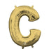 White Gold Letter C Foil Balloon 40cm Each