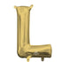 White Gold Letter L Foil Balloon 40cm Each