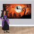 Halloween Classic Orange & Black Witch Scene Setter 85cm x 1.65m Each