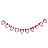 Hearts Foil Garland 14cm x 11cm x 2m Each