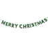 Merry & Bright Green Felt Merry Christmas Bunting 1.8m Each