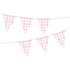 Pastel Pink Gingham Paper Bunting Each