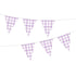 Pastel Purple Gingham Paper Bunting Each
