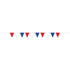 Patriotic Red, White & Blue Pennant Banner 5m Each