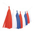 Patriotic Red, White & Blue Tassel Garland Each