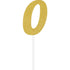 Gold Glittered Number Cake Topper Each