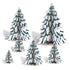 3-D Winter Pine Tree Centrepiece 6pk