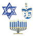 Hanukkah Cutouts 24cm 3pk
