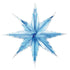 Blue & Silver Snowflakes Hanging Decorations 29cm 2pk