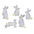 Hop Hop Hooray Honeycomb Hanging Decoration 5pk