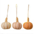 Pumpkin Spice Felt Pumpkin Hanging Tree Decorations 8cm x 8cm 3pk